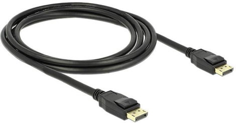 Delock Kijelző csatlakozó Csatlakozókábel DisplayPort dugó, DisplayPort dugó 2.00 m Fekete 83806 ara 2. kép