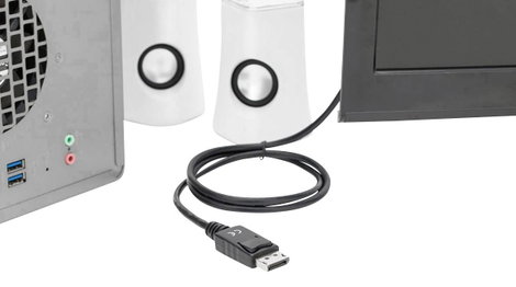 Digitus Kijelző csatlakozó / HDMI Átalakító kábel DisplayPort dugó, HDMI-A dugó 1.00 m Fekete AK-340 2. kép