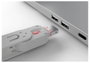 USB port blokkoló dugó, vakdugó, 4 db-os készlet, piros, kiszedő szerszámmal, Lindy 40450 3. bélyegkép