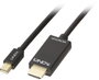 LINDY Mini DisplayPort / HDMI Átalakító kábel Mini DisplayPort dugó, HDMI-A dugó 3.00 m Fekete 36928 bélyegkép