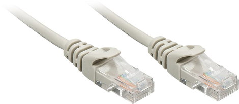 LINDY 48364 RJ45 Hálózati kábel, patchkábel CAT 5e U/UTP 3.00 m Szürke 1 db