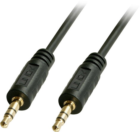 LINDY 35640 Jack Audio Csatlakozókábel [1x Jack dugó, 3,5 mm-es - 1x Jack dugó, 3,5 mm-es] 25.00 cm  2. kép