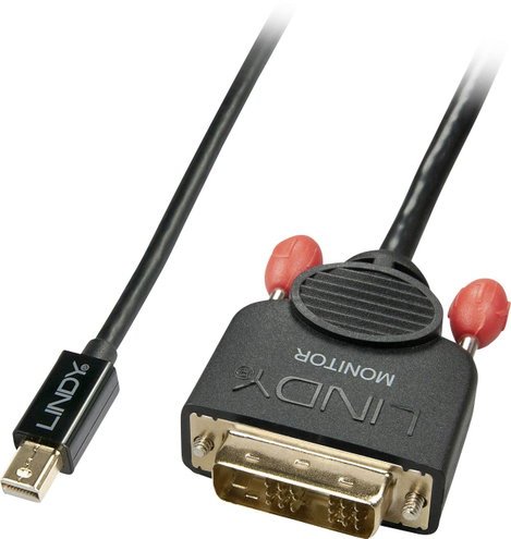 LINDY Mini DisplayPort / DVI Átalakító kábel Mini DisplayPort dugó, DVI-D 18+1 pólusú Csatlakozódugó 2. kép