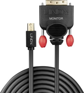 LINDY Mini DisplayPort / DVI Átalakító kábel Mini DisplayPort dugó, DVI-D 18+1 pólusú Csatlakozódugó