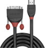 LINDY HDMI / DVI Átalakító kábel HDMI-A dugó, DVI-D 18+1 pólusú Csatlakozódugó 1.00 m Fekete 36271 H bélyegkép