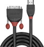 LINDY HDMI / DVI Átalakító kábel HDMI-A dugó, DVI-D 18+1 pólusú Csatlakozódugó 5.00 m Fekete 36274 H bélyegkép