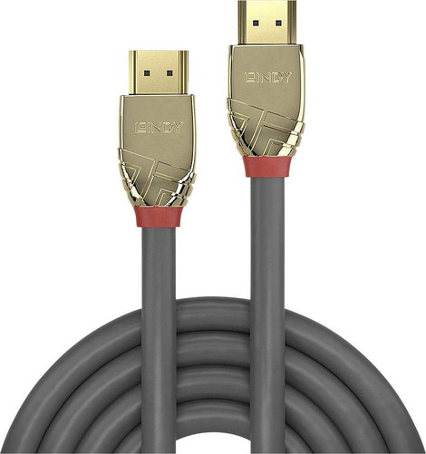 LINDY HDMI Csatlakozókábel HDMI-A dugó, HDMI-A dugó 7.50 m Szürke 37865 HDMI kábel 2. kép
