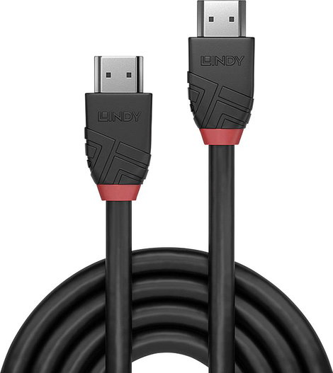 LINDY HDMI Csatlakozókábel HDMI-A dugó, HDMI-A dugó 2.00 m Fekete 36472 HDMI kábel 2. kép