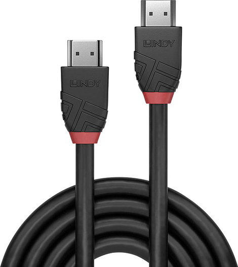 LINDY HDMI Csatlakozókábel HDMI-A dugó, HDMI-A dugó 3.00 m Fekete 36473 HDMI kábel 2. kép