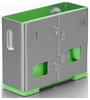 USB port blokkoló dugó, vakdugó, 10db-os készlet, zöld, LINDY 40461 3. bélyegkép