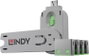 USB port blokkoló dugó, vakdugó, 4 db-os készlet, zöld, kiszedő szerszámmal, Lindy 40451 bélyegkép