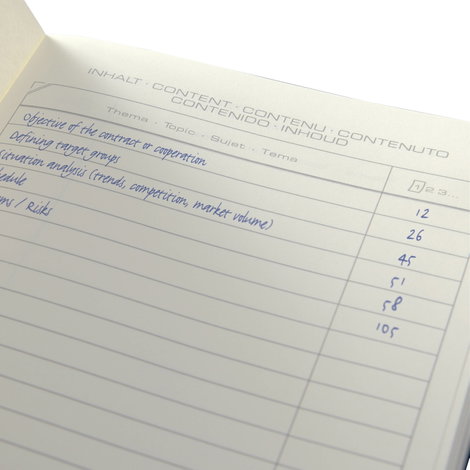Sigel CONCEPTUM® CO121 Jegyzettömb kockás Fekete Lapok száma: 97 DIN A5 5. kép