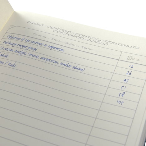 Sigel CONCEPTUM® CO111 Jegyzettömb kockás Fekete Lapok száma: 97 DIN A4 5. kép
