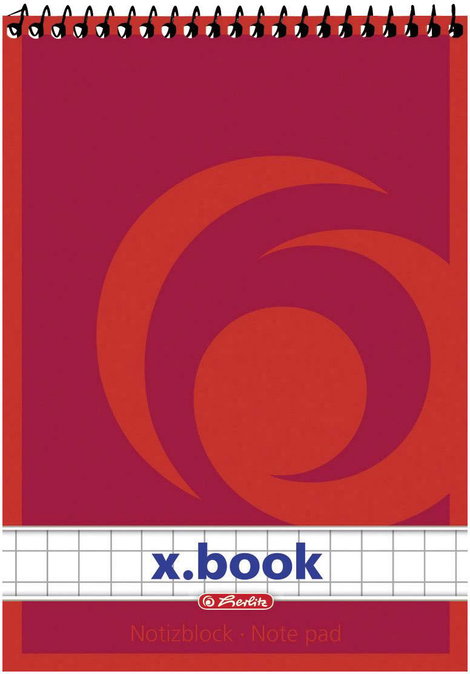 Kockás jegyzettömb 50 lap, DIN A7, Herlitz 00110734
