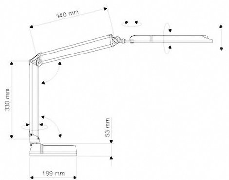 Maul Atlantic 8203602 LED-es íróasztali lámpa LED Fixen beépített LED-es 9 W EEK: D (A - G) Fehér 2. kép