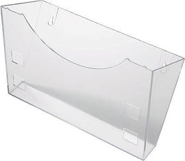 Helit glasklar H6103002 Prospektustartó Üvegtiszta N/A 1 db (Sz x Ma x Mé) 240 x 165 x 105 mm