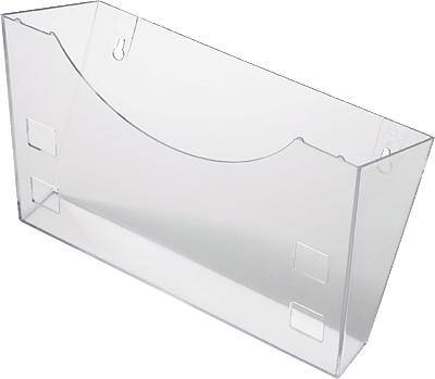 Helit glasklar H6103002 Prospektustartó Üvegtiszta N/A 1 db (Sz x Ma x Mé) 240 x 165 x 105 mm