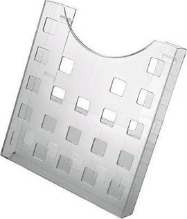 Helit Prospekthalter the grid H6102502 Prospektustartó Üvegtiszta DIN A4 Rekeszek száma 1 1 db (Sz x