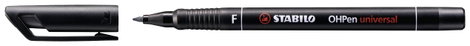 STABILO Alkoholos filc OHPen universal F 842 permanent Fekete 842/46 2. kép