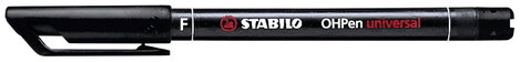 STABILO Alkoholos filc OHPen universal F 842 permanent Fekete 842/46 3. kép