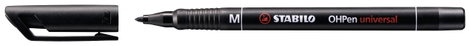 STABILO Alkoholos filc OHPen universal M 843 permanent Fekete 843/46 2. kép