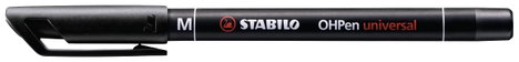 STABILO Alkoholos filc OHPen universal M 843 permanent Fekete 843/46 3. kép