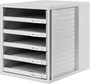 HAN Schubladenbox SCHRANK-SET 1401-11 Fiókos irattároló Élénk szürke DIN A4 Fiókok száma: 5 bélyegkép