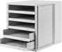 HAN Schubladenbox SCHRANK-SET 1401-11 Fiókos irattároló Élénk szürke DIN A4 Fiókok száma: 5 2. bélyegkép