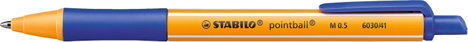 STABILO 1 db pointball 6030/41 Golyóstoll 0.5 mm Írás színe: Kék N/A 2. kép