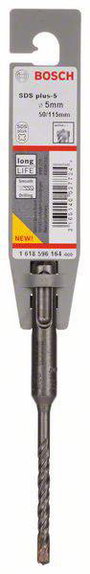 Keményfém Kalapácsfúró 5 mm Bosch Accessories SDS-plus-5 1618596164 Teljes hossz 110 mm SDS-Plus 1 d 2. bélyegkép
