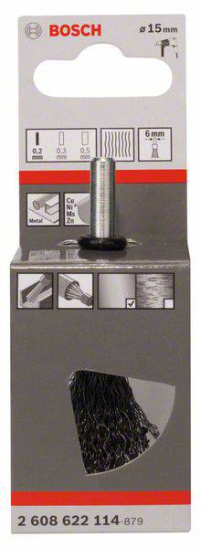 Bosch Accessories Ecsetkefe - 15 mm, 0,2 mm 2608622114 1 db 2. kép