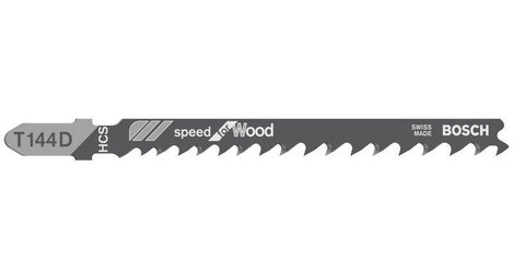 Szúrófűrészlap T 144 D - Speed for Wood Bosch Accessories 2608630040 Fűrészlap