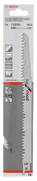 Szablyafűrészlap, S 1531 L - Top for Wood Bosch Accessories 2608650613 Fűrészlap hossz 240 mm 2. kép