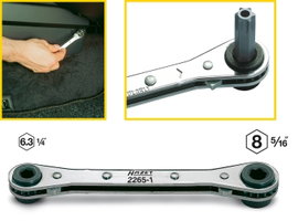 Bit racsni 1/4 (6.3 mm), 5/16 (8 mm) 140 mm Hazet 2265-1