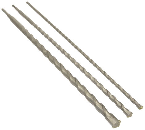 AVIT AV08014 Keményfém Áttörő fúró 3 részes 12 mm, 16 mm, 24 mm Teljes hossz 1000 mm SDS-Plus 1 db 2. kép