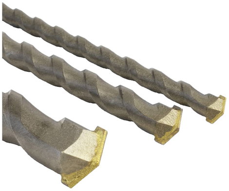 AVIT AV08014 Keményfém Áttörő fúró 3 részes 12 mm, 16 mm, 24 mm Teljes hossz 1000 mm SDS-Plus 1 db 4. kép