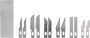 Tapétavágó tartalék penge 39.4 mm, 37 mm, 36.5 mm, 35.7 mm, 35.3 mm, 31 mm TOOLCRAFT Acél Ezüst bélyegkép