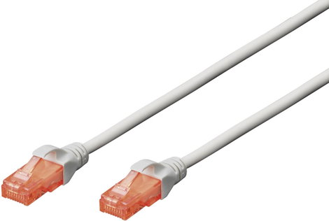 Digitus DK-1617-0025 RJ45 Hálózati kábel, patchkábel CAT 6 U/UTP 0.25 m Szürke Halogénmentes, sodort
