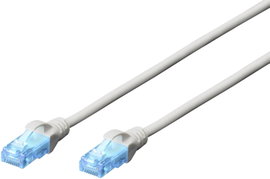 Digitus DK-1512-010 RJ45 Hálózati kábel, patchkábel CAT 5e U/UTP 1.00 m Szürke sodort érpár 1 db