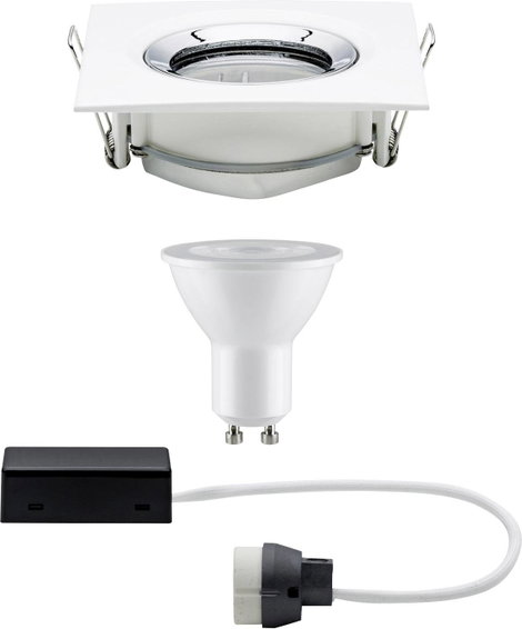 Fürdőszobai beépíthető lámpa LED GU10 7 W IP65 Paulmann Nova Fehér (matt), Króm