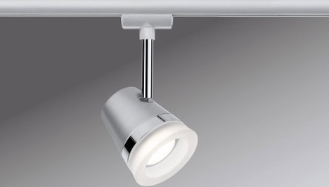 Nagyfeszültségű sínrendszer lámpa URail GU10 10 W LED Paulmann Cone Króm, Króm (matt) 3. kép