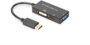 DisplayPort 3in1 átalakító - DP-HDMI + DVI + VGA, 0,2 m, Digitus AK-340418-002-S bélyegkép