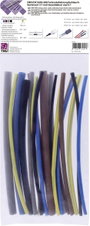 TRU COMPONENTS T1902CA044 Zsugorcső készlet Kék, Barna, Szürke, Zöld, Sárga, Fekete Zsugorodási arán 2. bélyegkép