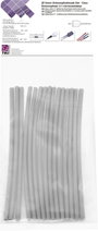 TRU COMPONENTS T1902CA028 Zsugorcső készlet Szürke 3 mm 1 mm Zsugorodási arány:3:1 15 db 2. bélyegkép