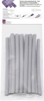 TRU COMPONENTS T1902CA035 Zsugorcső készlet Szürke 6 mm 2 mm Zsugorodási arány:3:1 15 db 2. bélyegkép