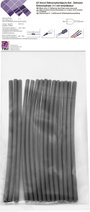 TRU COMPONENTS T1902CA031 Zsugorcső készlet Fekete 3 mm 1 mm Zsugorodási arány:3:1 15 db 2. bélyegkép