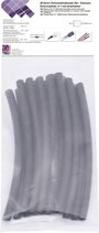 TRU COMPONENTS T1902CA032 Zsugorcső készlet Fekete 6 mm 2 mm Zsugorodási arány:3:1 15 db 2. bélyegkép