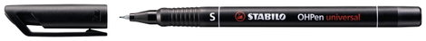 STABILO Alkoholos filc OHPen universal S 841 permanent Fekete 841/46 2. kép