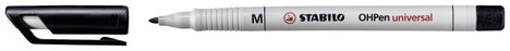 STABILO Alkoholos filc OHPen universal M 853 non-permanent Fekete 853/46 2. kép