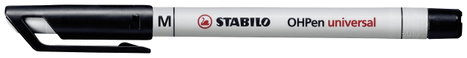 STABILO Alkoholos filc OHPen universal M 853 non-permanent Fekete 853/46 3. kép